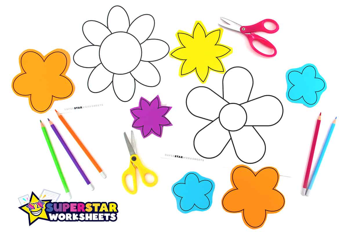 flower templates (free printables) - superstar worksheets